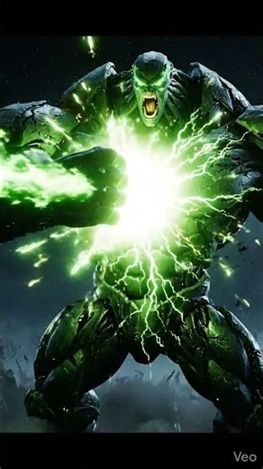 GREEN RAGE HERO 🔥 vs ALIEN BOSS 👽 MAX POWER ONE PUNCH! #shorts