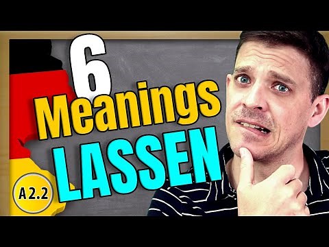 The German verb "lassen" with ALL its meanings | A2 & B1 Level