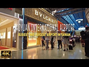 Taiwan Taoyuan International Airport Walk Tour 2024 |4K| Busiest and Largest Airport in Taiwan