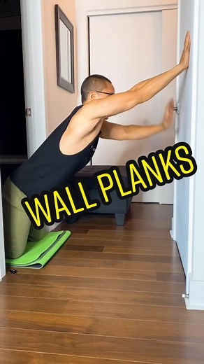 Beginner Wall Planks for Core Strength