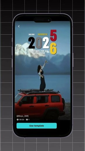 1 click me Happy New Year Video Editing | Capcut Template #shorts #2026 #edit