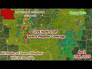 Live Severe Weather Nonstop Radar Coverage Easter Sunday (4/20/25): Tracking Severe Weather