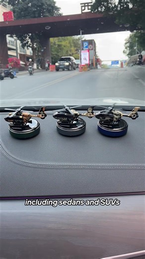 Solar Powered Helicopter Car Freshener