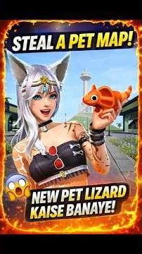 Steal a Pet Map 🦎 New Pet Lizard Kaise Banaye 😱Easy Trick #freefire #craftland #stealapet #newpet