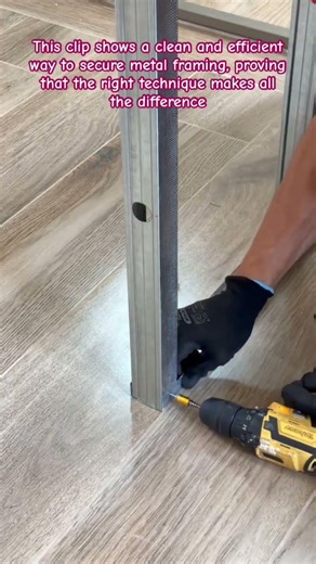 The Perfect Joint: Fastening Metal Tracks for Internal Walls #Construction #MetalFraming
