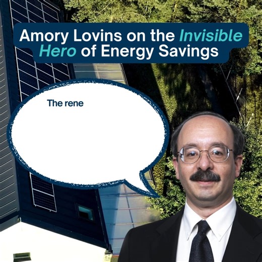 For nearly 50 years, RMI’s cofounder Amory Lovins has been championing the need for using energy more productively and efficiently, a need that has never been more critical than it is today. ⚡ With climate change and other crises on the rise, the potential for saving energy is now two to four times greater than what was imagined in the ‘70s. Thanks to advancements in design and technology, this potential keeps growing and becoming more affordable. Electrification is a game-changer, making us rea