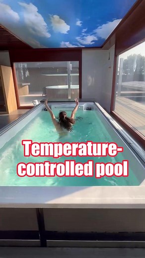A multi-functional swimming pool can be installed in just ten square meters.#swimingpool #smartpool #luxuryhomes #diypool #smartswimingpool #heatedpool #indoorpool #roofpool #poolgoals #pooltech #dreamhome | Sunripple Aquatics US
