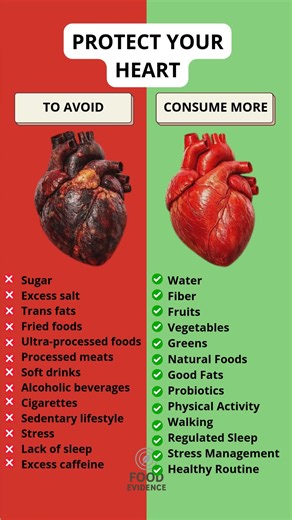 Protect Your Heart ❤️ Foods & Habits to Avoid vs Choose #healthyeating