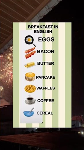 Breakfast in english