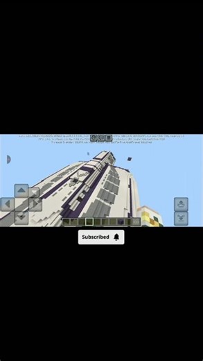 I Build a Futuristic Spaceship 🤯 | #minecraft #spaceship #viralshorts #gamerfleet #dream