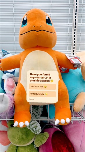 @pokemon Charmander 24 inch plushie at Ross🤌🏽 #NothingLikeNostalgia #Pokemon #Charmander #Plushies