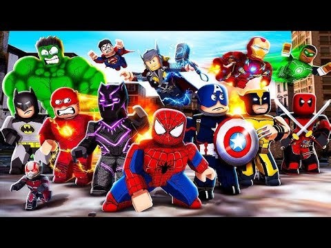 I become a strongest hero in Roblox super hero tycoon