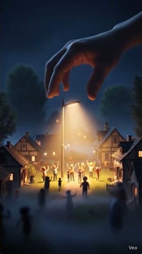 “Tiny Village Gets Power 🌙⚡ Magical Solar Light Transformation!”