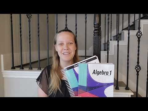 Look Inside the Book: BJU Press Algebra 1, 4th edition