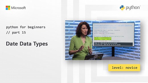 Python for Beginners [15 of 44] Date Data Types