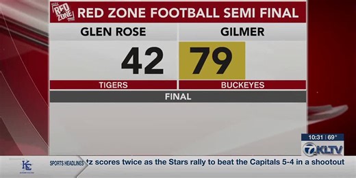 Gilmer Buckeyes force 79 points on Glen Rose to head to state championship game