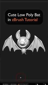 Creating a LowPoly Bat in zBrush Tutorial