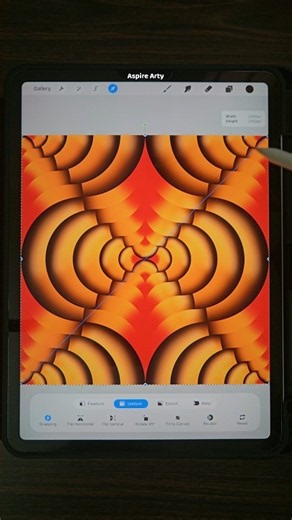 SEAMLESS PATTERN DIGITAL ART IN PROCREATE APP #aspirearty #3dart #shortsviral