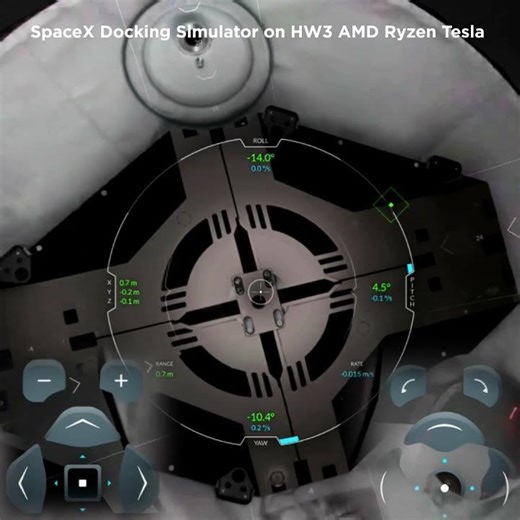 Tesla SpaceX Docking Simulator