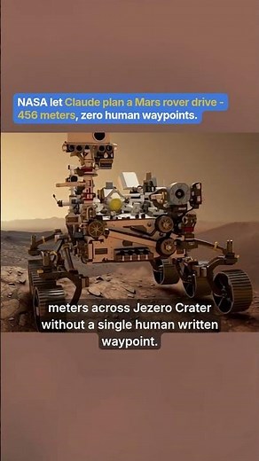 NASA's Mars Rover Just Completed Its First AI-Planned Drive