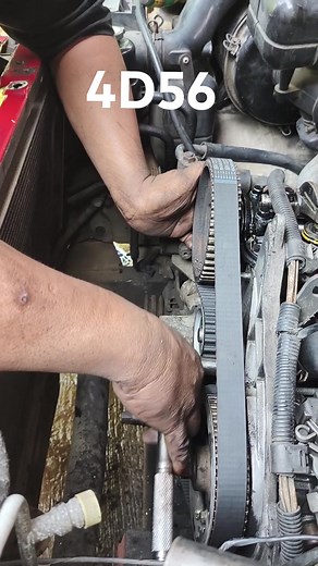 Mitsubishi 4d56 Main timing belt, balancer belt install and timing Marks. #automotive #cars #followers #friends @highlight | Victor A Espinar