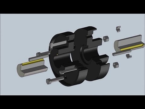 How to draw Flange Coupling Assembly- AutoCAD Tutorial