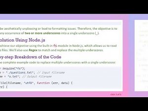 Replace Multiple Underscores with a Single Underscore in JavaScript Using Regex