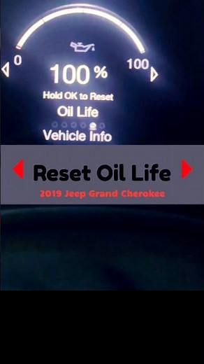 Reset Oil Life, Jeep Grand Cherokee