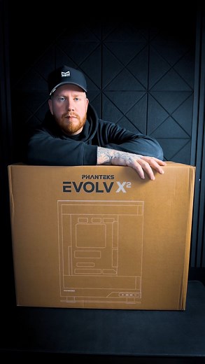 Fuziqo on Instagram: "The Phanteks EVOLV X2 is here! This stunning case was so fun to build in, paired with the 120mm M25 fans this build looks clean! This case stands out, in my opinion it is one of a kind with it’s floating design. It supports back connected motherboards an you will fit a 360mm radiator on top. I used the NEXLINQ hub for connecting all the fans and when it comes to the NEXLINQ it is easy to connect all the fans and the software is also easy to use. Thank you Phanteks for sendi