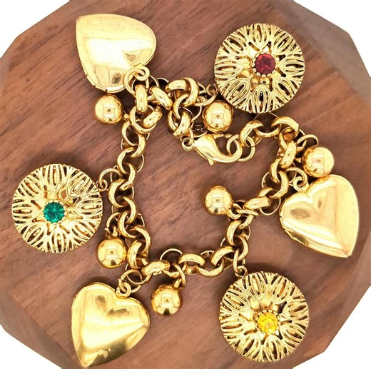 Joan Rivers Classics Collection Locket Charm Bracelet - Etsy