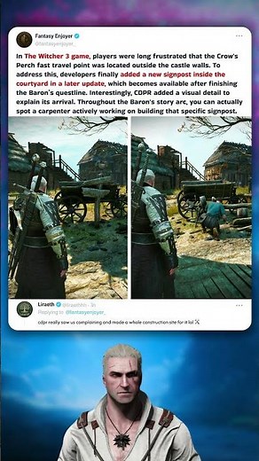 How Developers Finally Fixed This Annoying Detail in Witcher 3 🛠️🐺 #TheWitcher #fantasy