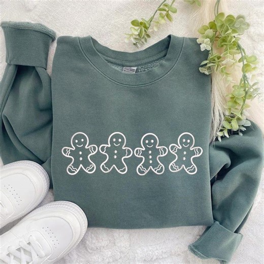 Gingerbread Man Machine Embroidery Design: Christmas Stitch File, Machine Embroidery Files, Winter Embroidery File,instant Download - Etsy