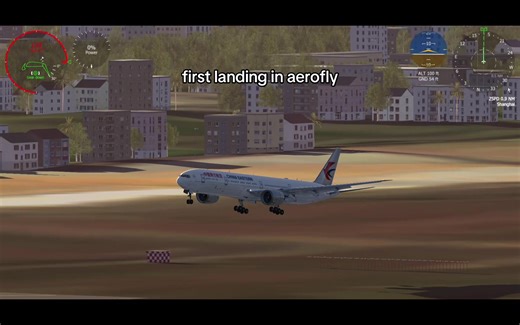 First Landing Experience in Aerofly Simulator
