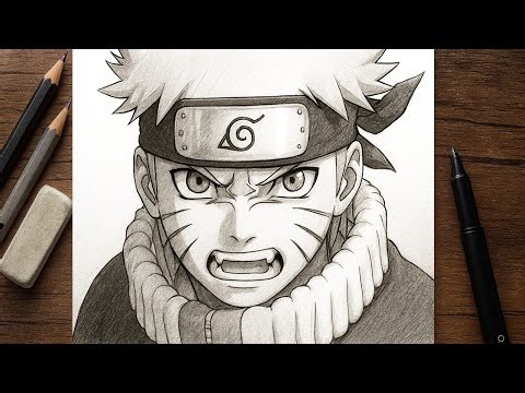 How to Draw Naruto Uzumaki Step by Step || Easy Naruto Sketch || Naruto Drawing Tutorial