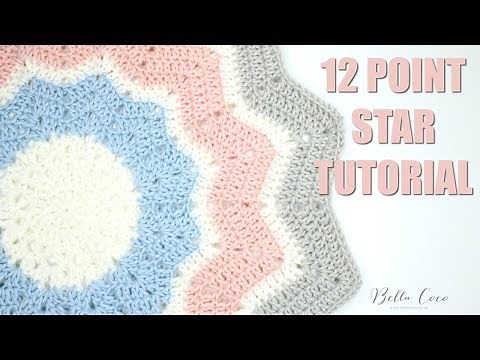CROCHET: 12 Point Star Tutorial | Bella Coco