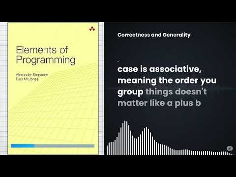 Why Software Engineers Should READ Elements of Programming NOW