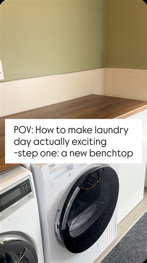 When you’ve mastered laundry, life admin and a full benchtop glow-up in one song 🎶 ✨Buy More, Save More - up to 35% off adhesive vinyl & window film, for a limited time. #vinylwrapping #laundryhacks #adhesivevinyl #nzbusiness #laundryday | Vinyl Home