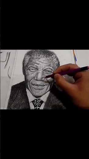 How to draw Nelson Mandela /Nelson Mandela pencil sketch/Nelson Mandela drawing tutorial