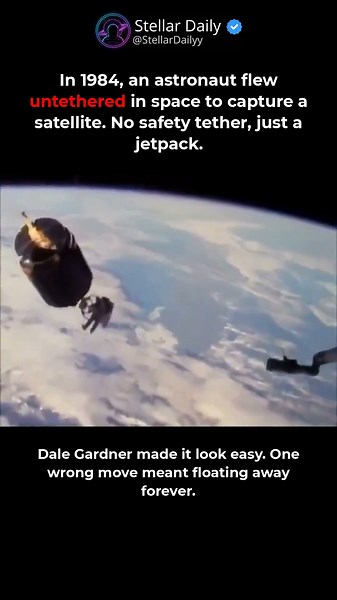 This astronaut flew untethered in space (1984 footage) 🚀