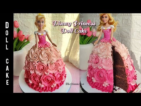 How To Make a Doll Cake | Disney Princess Birthday Cake Decorating | Sleeping Beauty Cake