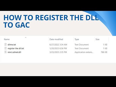 How to register the dll to GAC | How to register the assembly to GAC