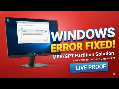 Fix MBR/GPT Windows Install Error FAST! 🔥
