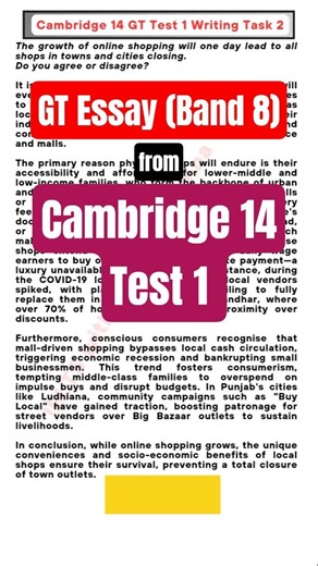 GT IELTS Essay from Cambridge 14 Test 1 (band 8) #ieltswriting #ieltsessay #gtielts
