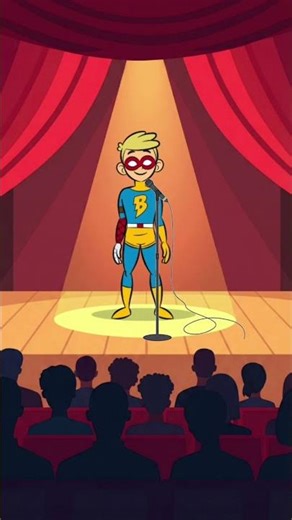 AI Superhero Kid Does Stand-Up Comedy 😂 | Funny Animated Hero Joke Show