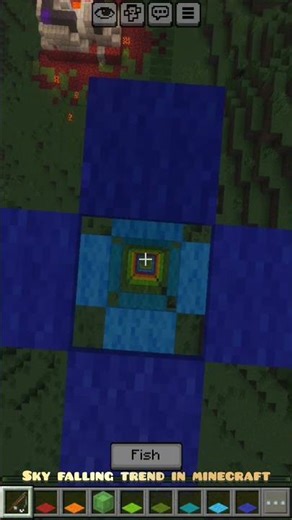 Sky falling trend in minecraft #minecraft #gamimgplay #shorts