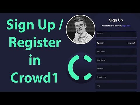 How to Sign Up in Crowd1 | Register a New Member in Crowd1 | Join Crowd1 | Crowd1 Tutorial