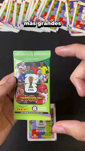 SOBRES NORMALES vs ADRENALYN XL del MUNDIAL 2026 😱 #mundial2026 #panini #shorts