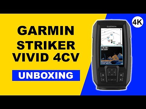 Garmin Striker Vivid 4cv Unboxing 4K (010-02550-01)