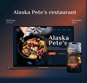 BBQ Restaurant website redesign - Olga Fedyshena
