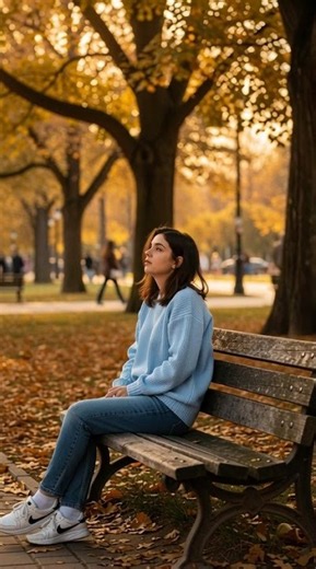 Autumn thoughts on a park bench #fall #aesthetic #shorts